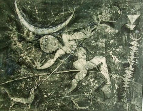 TRĂNG NGUYEN SƠ  .  Primitive moon